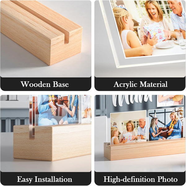 Custom Photo Frame with Night Light