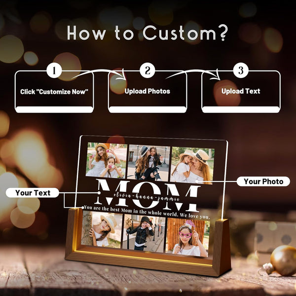Personalized Mothers Day Picture Frame for Mom