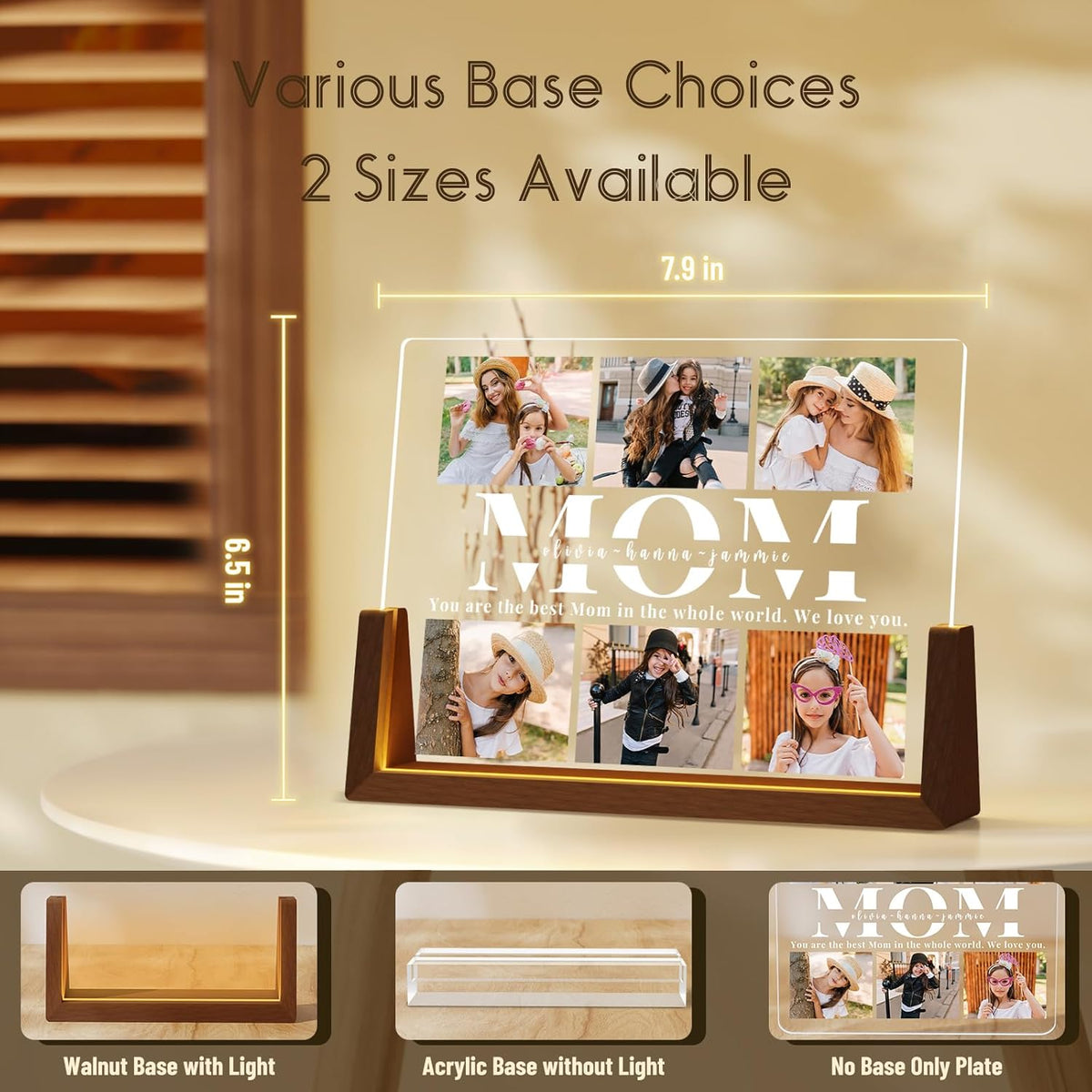 Personalized Mothers Day Picture Frame for Mom