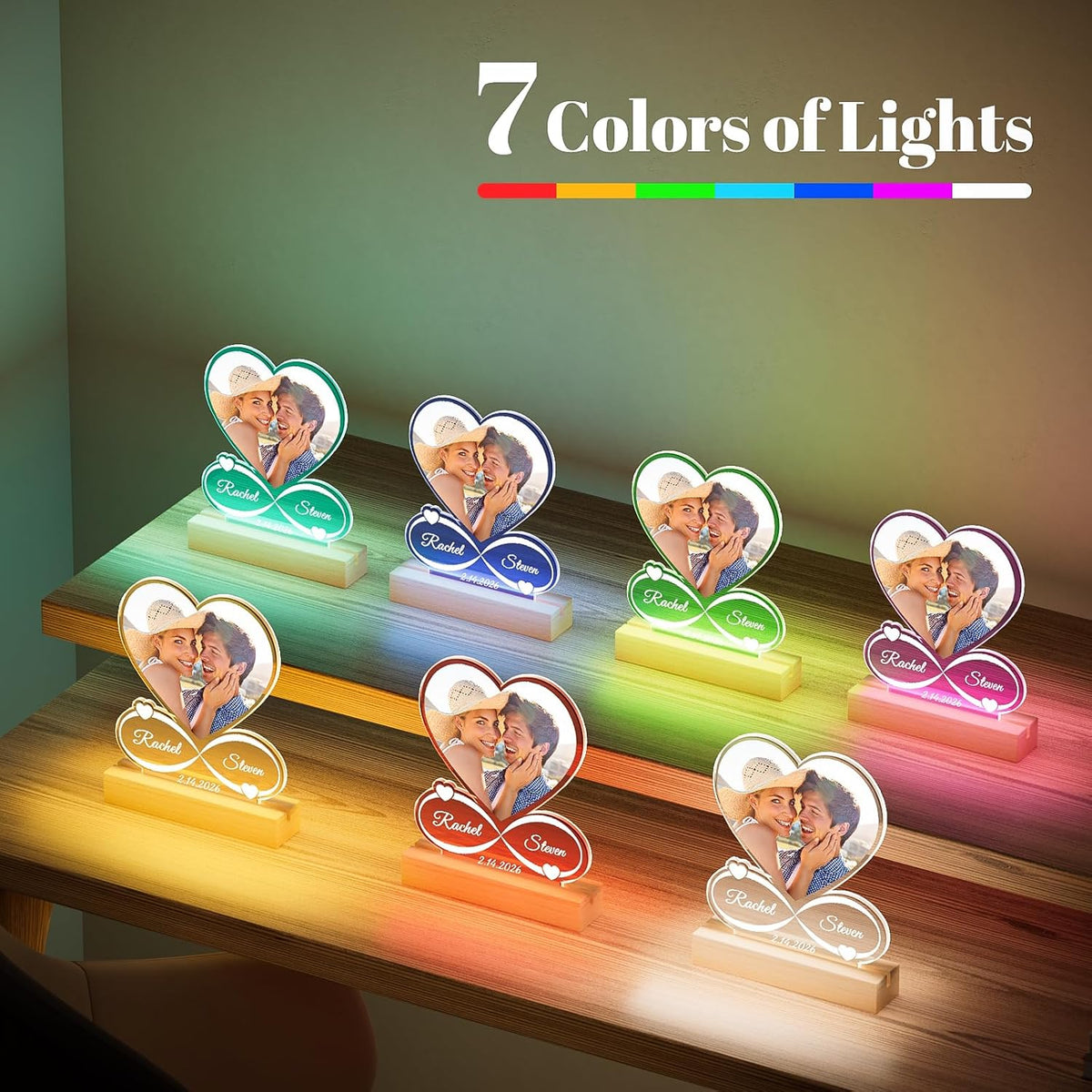 Custom Photo Frame with Night Light