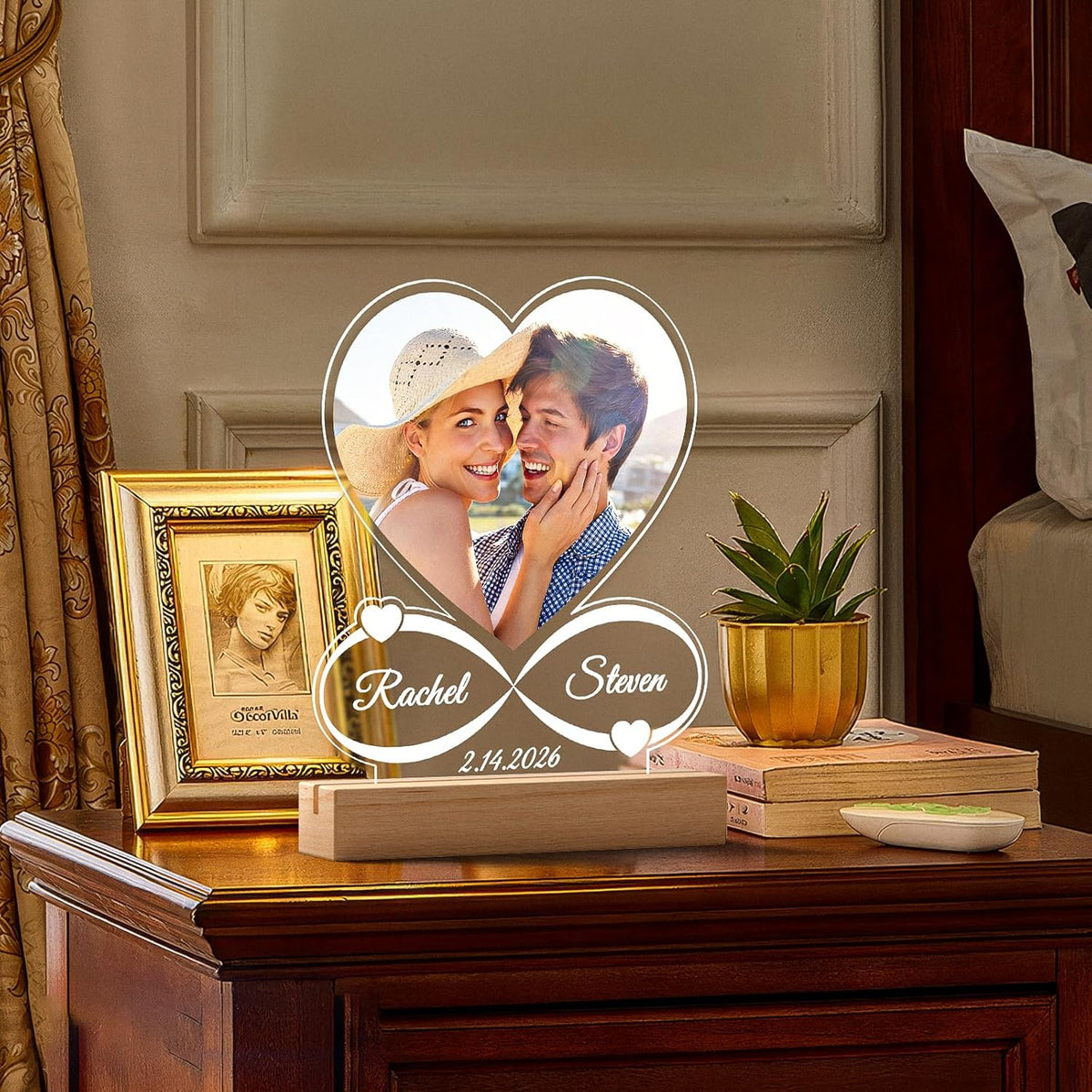 Custom Photo Frame with Night Light