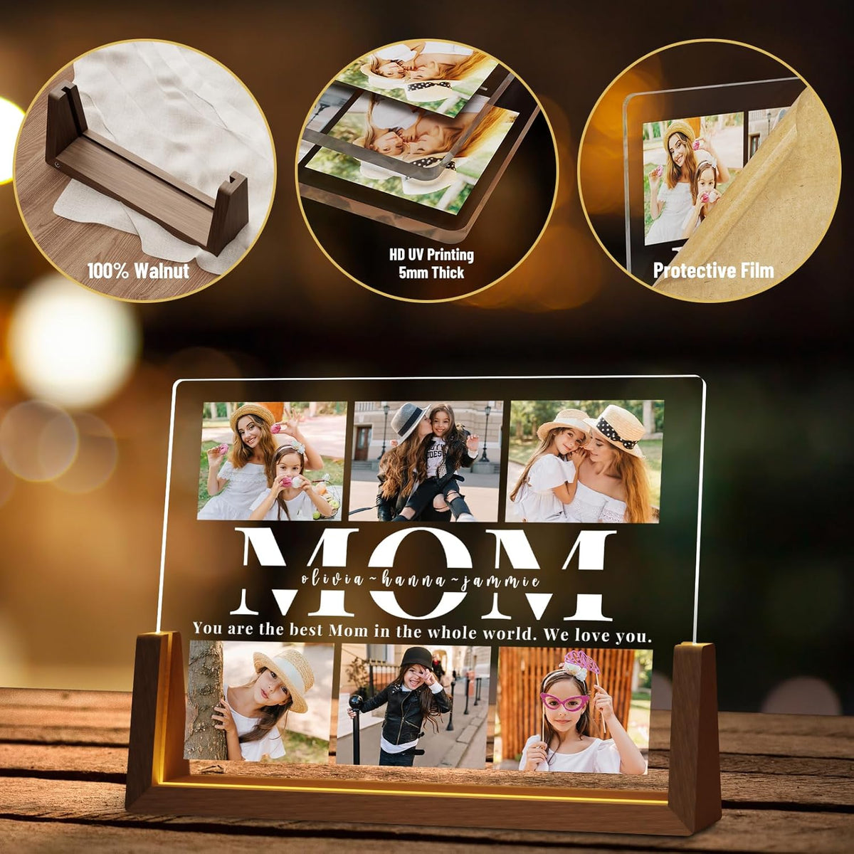 Personalized Mothers Day Picture Frame for Mom